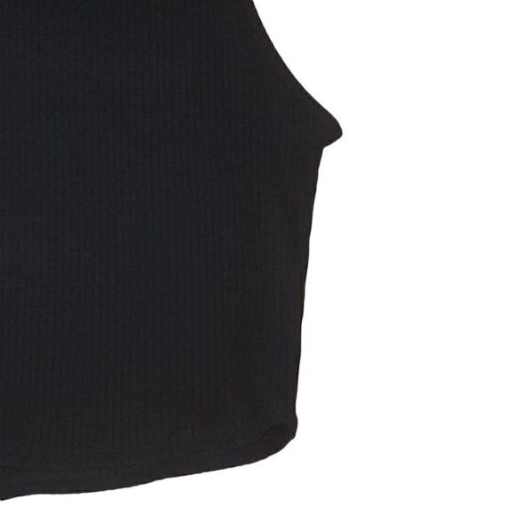 NWT ZARA Black off-shoulder ribbed crop top - Picture 4 of 9